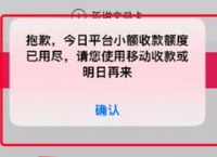 闪电宝plus小额收款额度已用尽是什么意思